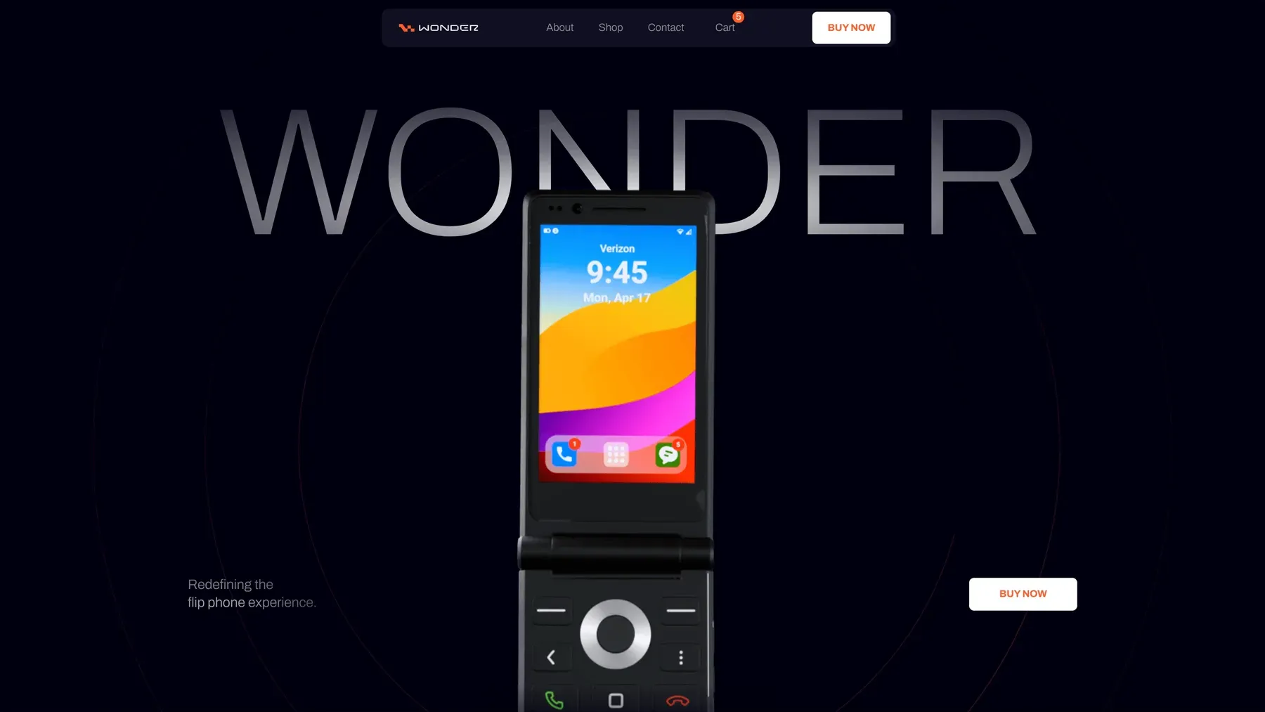 Wonder Phone: the live store