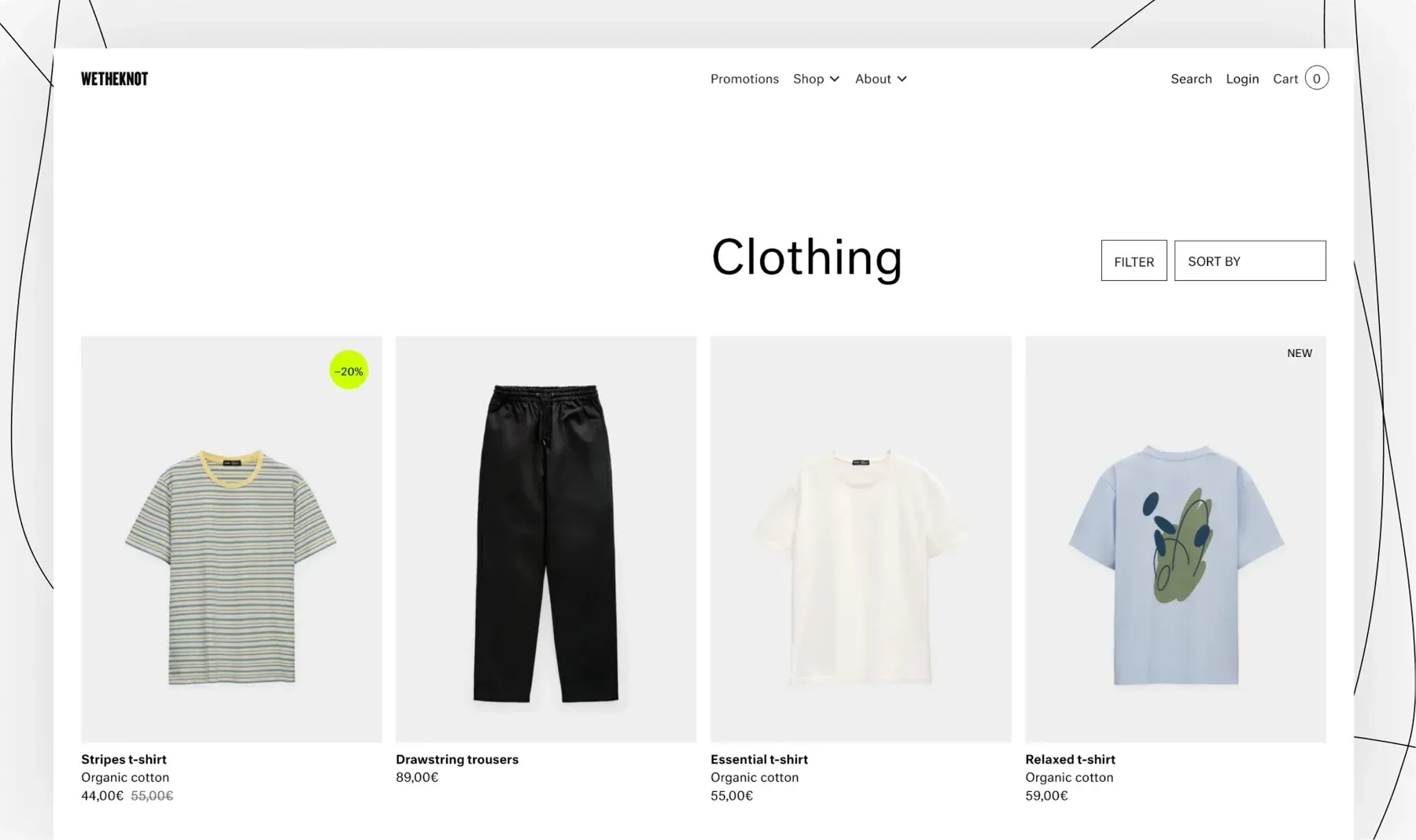 wetheknot: journal, filters and checkout