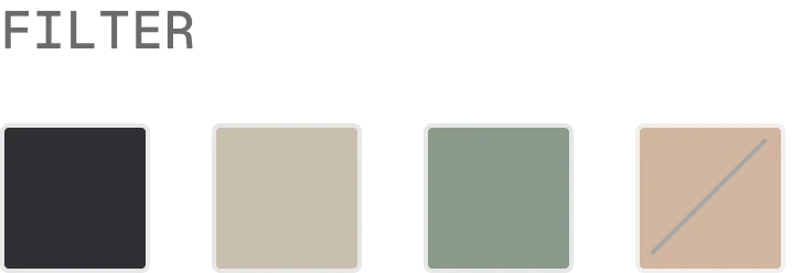 Filters / Swatch in the wireframe kit