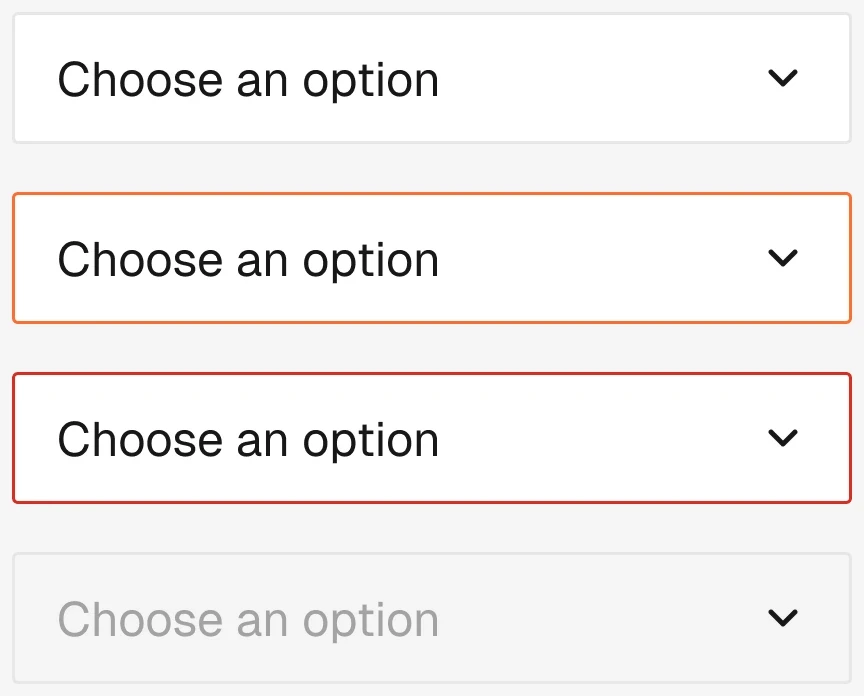 Base / Select in the wireframe kit