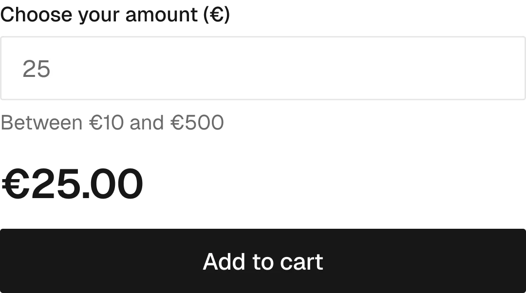 Server / Name your price in the wireframe kit