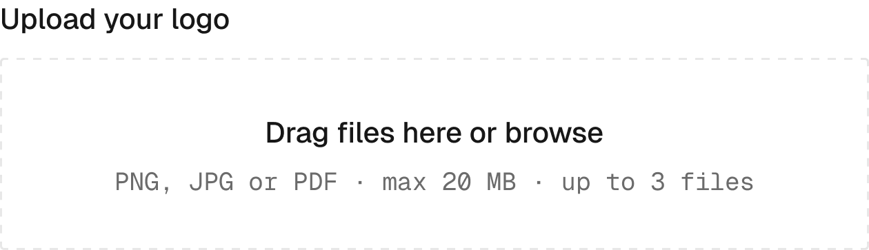 Server / File upload in the wireframe kit