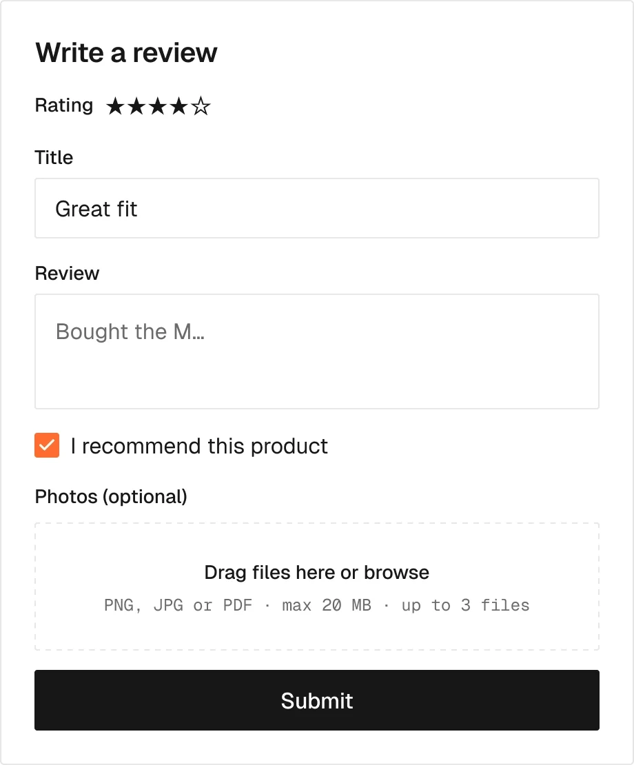 Server / Create content in the wireframe kit