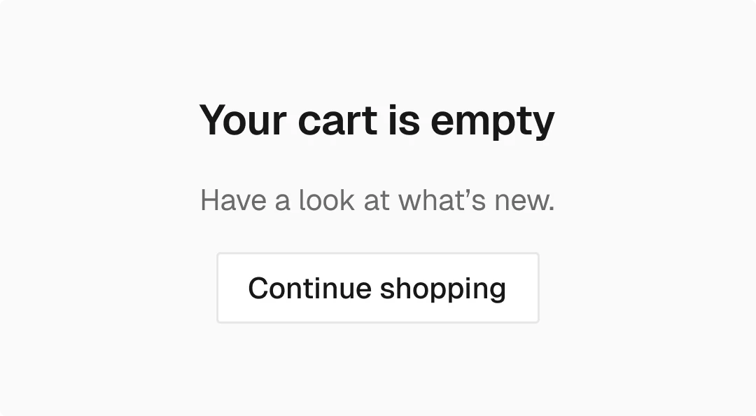 Base / Empty state in the wireframe kit