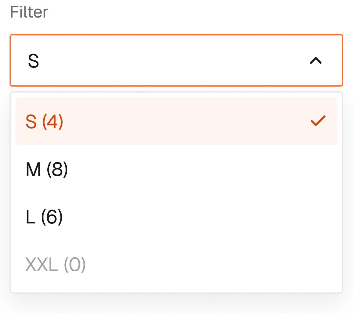 Filters / Popover in the wireframe kit