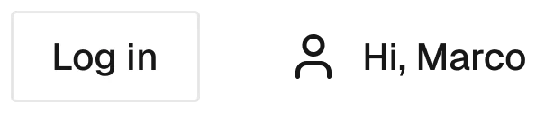 Navbar / Sign in in the wireframe kit