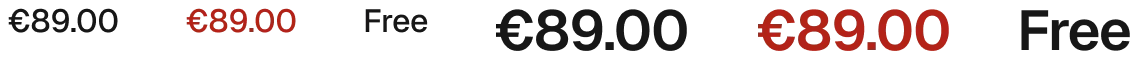 Product / Price in the wireframe kit