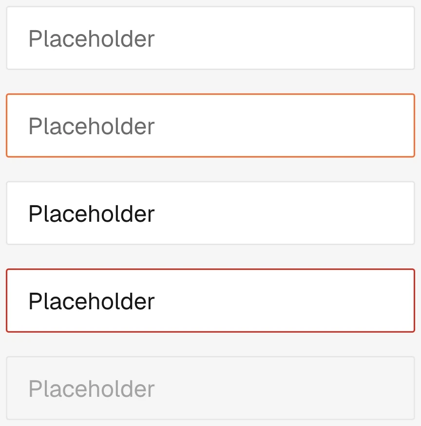 Base / Input in the wireframe kit